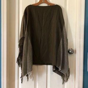 Olive Green Poncho